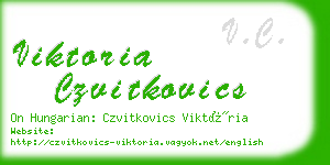 viktoria czvitkovics business card